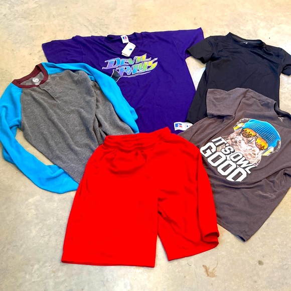 MLB Other - Boys xl 14 16 lot of 5 school casual clothes. Wonder nation nwt mlb etc
